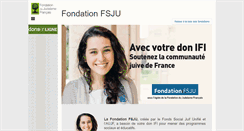 Desktop Screenshot of fsju.fondationjudaisme.org