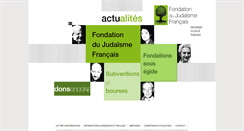 Desktop Screenshot of fondationjudaisme.org